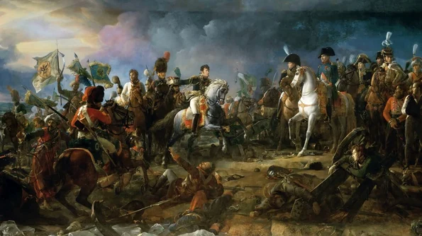 Calendar 2 decembrie: 1805   Bătălia de la Austerlitz: Armata lui Napoleon, în inferioritate numerică, a învins o armată ruso austriacă comandată de țarul Alexandru I jpeg