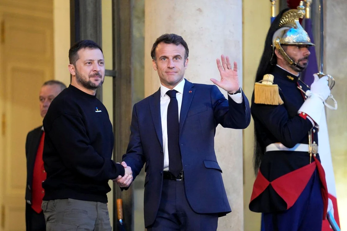 Macron și Zelenski s-au întâlnit miercuri la Palatul Elysee FOTO Arhivă
