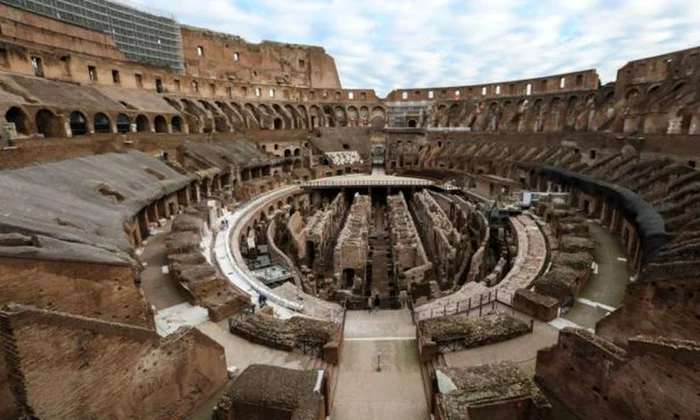 Pentru prima dată în istorie, vizitatorii vor putea păși în subsolurile Colosseumului jpeg