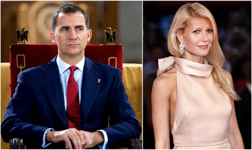Felipe al Spaniei și Gwyneth Paltrow. FOTO: Getty Images, Profimedia