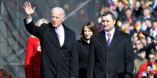 Sanda și Vlad Filat la întâlnirea cu Joe Biden. Foto: GOV.MD