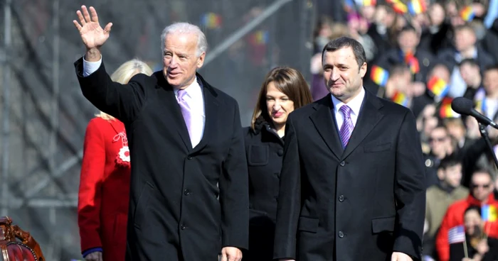 Sanda și Vlad Filat la întâlnirea cu Joe Biden. Foto: GOV.MD