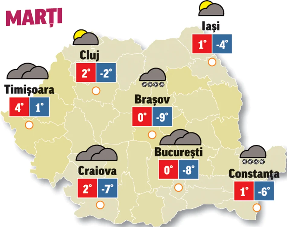 Prognoza meteo 26 ianuarie anunță că vremea începe să se încălzească