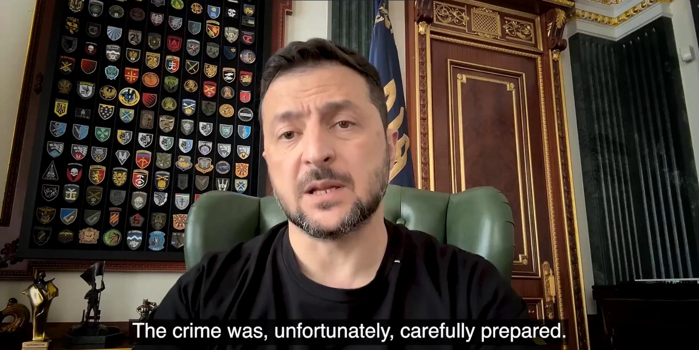 Volodimit Relenski afirmă că asasinatul a fost pregătit cu grijă. FOTO: captură video X