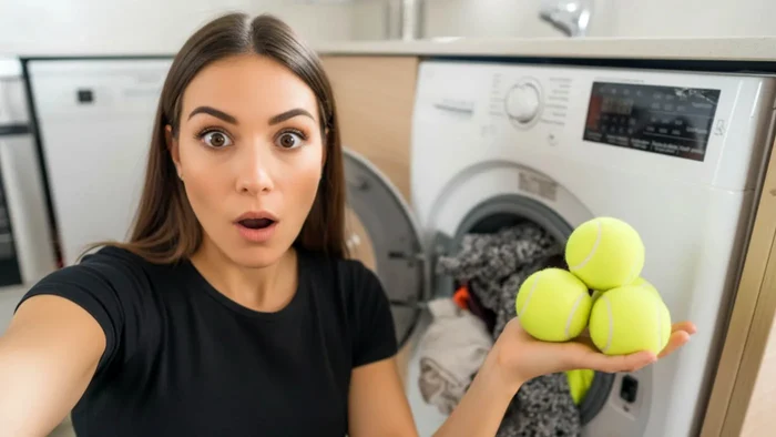 Mingi de tenis în uscător? Acesta este cel mai bizar, dar genial truc