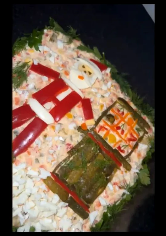 Cum a decorat salata boeuf Foto: captură video TikTok