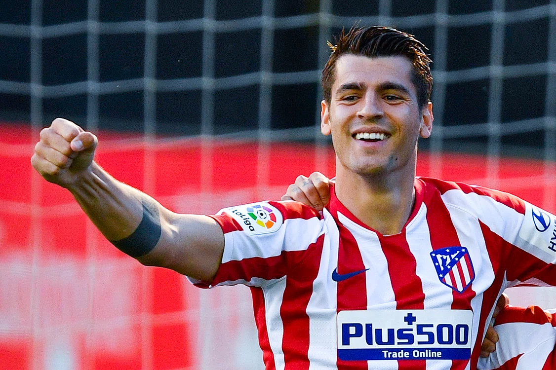 Alvaro Morata a jucat 60 de meciuri și a marcat 21 de goluri pentru Atletico MadridFoto: Guliver / GettyImages