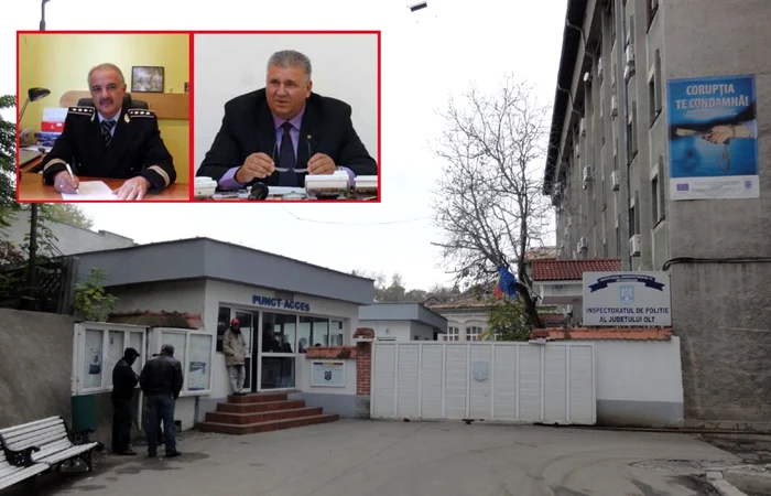 Fostul comandant al IPJ Olt, Ionel Voicu (foto - dr.), a fost înlocuit în ianuarie cu Mihai Pruteanu de la IGPR (stg.)... FOTO: Mugurel Manea