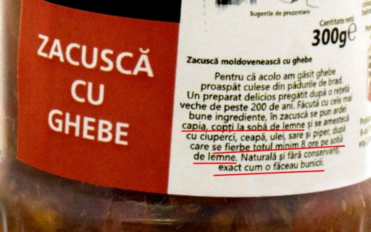 
    Eticheta a fost considerată înșelătoarefoto: Adevarul  