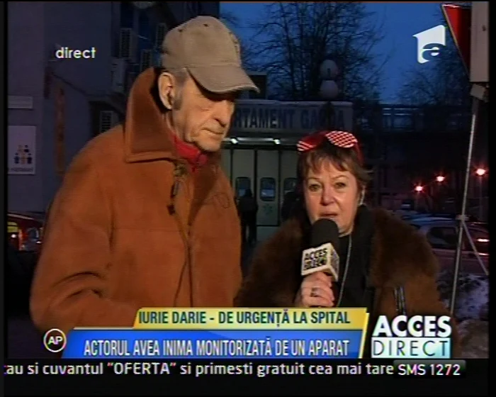 Iurie Darie a plecat pe picioarele lui din spital FOTO: Antena 1