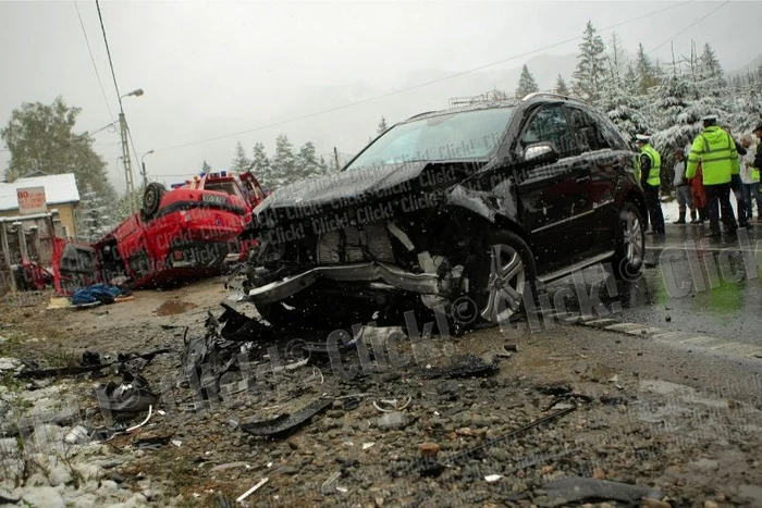 
    Maşina lui Şerban Huidu după accidentul îngrozitor.  