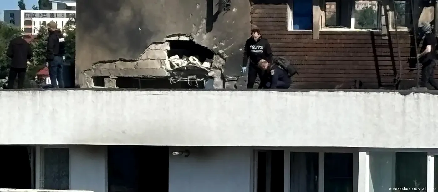 Blocul din Galați lovit de o dronă rusească