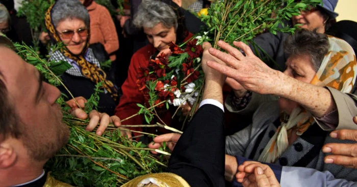 De Florii, oamenii le dăruiesc rudelor fire de salcie Foto: Adevărul