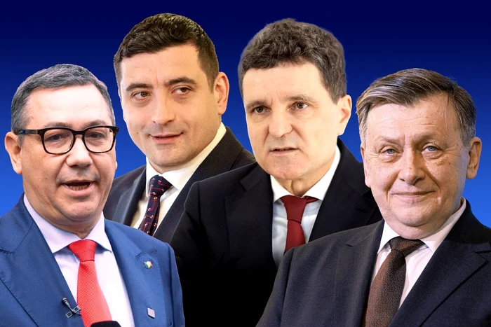 Primii patru candidați în preferințele românilor, conform sondajului FOTO Mediafax 