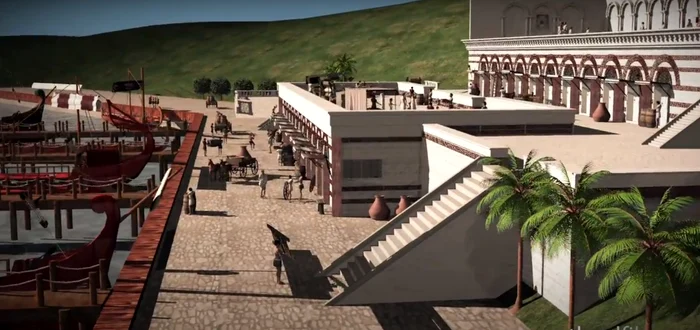 Portul Tomis - reconstrucție 3 D