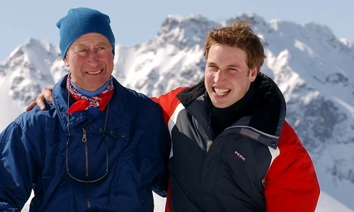 Charles si Printul William la schi Kensington Royal jpg