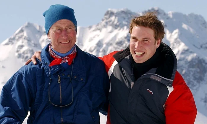 Charles si Printul William la schi Kensington Royal jpg