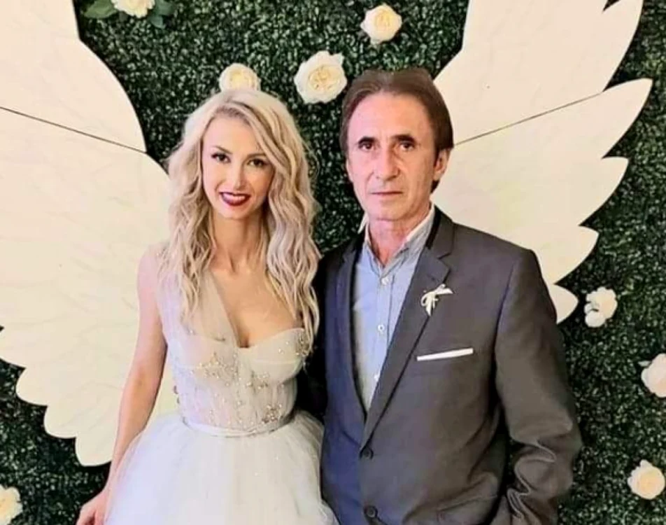 Andreea Bălan, alături de tatăl ei, Săndel. Foto: Arhivă personală