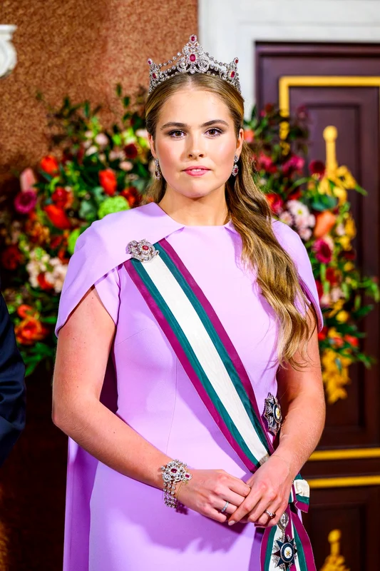 Prințesa Amalia cu tiara Mellerio Ruby. FOTO: Profimedia