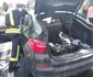 Maşina unor ucraineni a luat foc în trafic pe Valea Oltului la Călimăneşti Vâlcea Sursă ISU Vâlcea