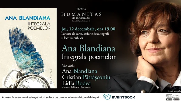 Lansare de carte/ Ana Blandiana – «Integrala poemelor» jpeg