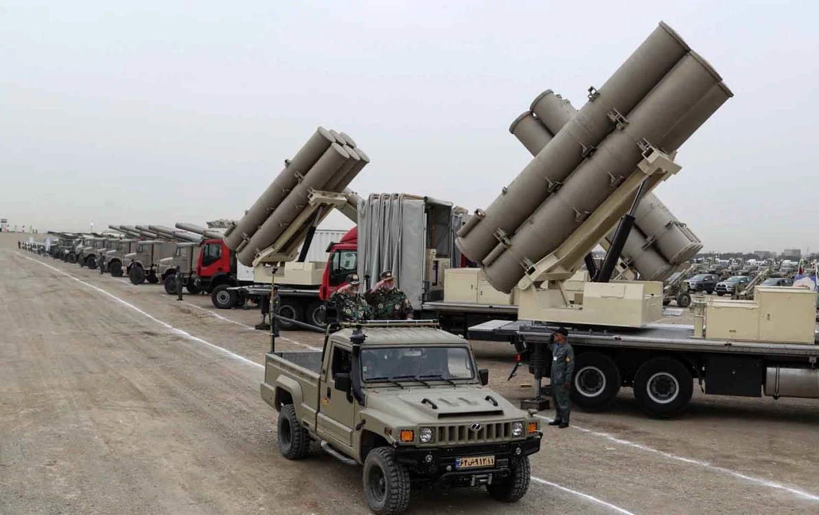 Racheta iraniană Fath -360 are o rază de acțiune de 120 de kilometri/ FOTO:X