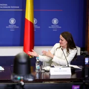Ambasadorul SUA la București, Darryl Nirenberg, și ministrul de Externe, Oana Țoiu FOTO MAE