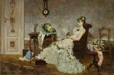 Theodor Aman – „După concert” (© Muzeul Municipiului București)