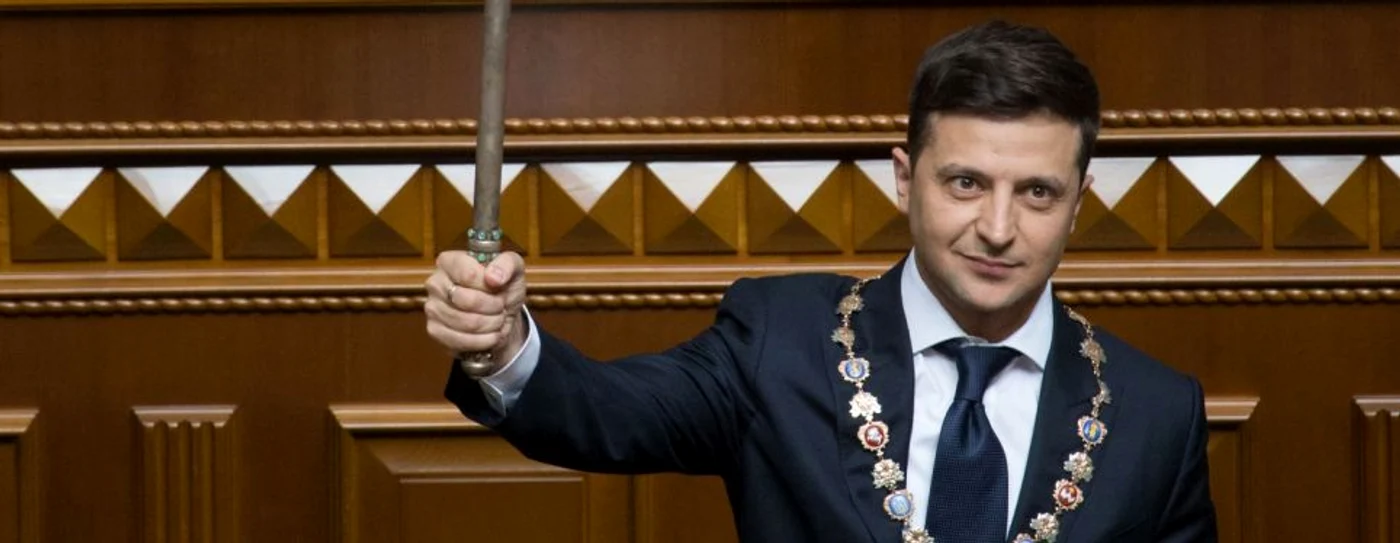 Volodimir Zelenski la depunerea jurmantului FOTO EPA-EFE