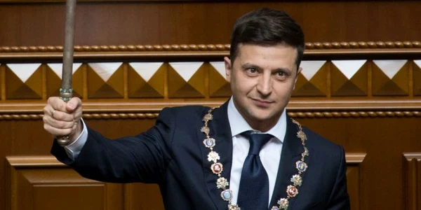 Volodimir Zelenski la depunerea jurmantului FOTO EPA-EFE