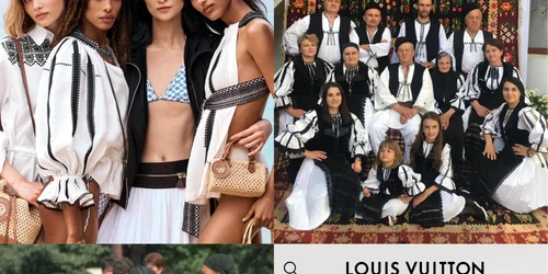 Brandul Louis Vuitton, acuzat că a integrat cămașa tradițională din mărginimea Sibiului în propria colecție  Foto Facebook Raluca Turcan jpg