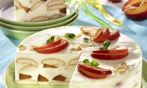 Sponge biscuit Cake with Plums jpeg