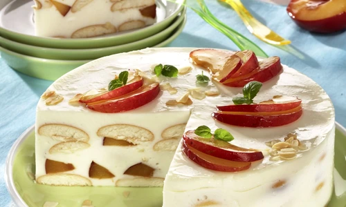 Sponge biscuit Cake with Plums jpeg