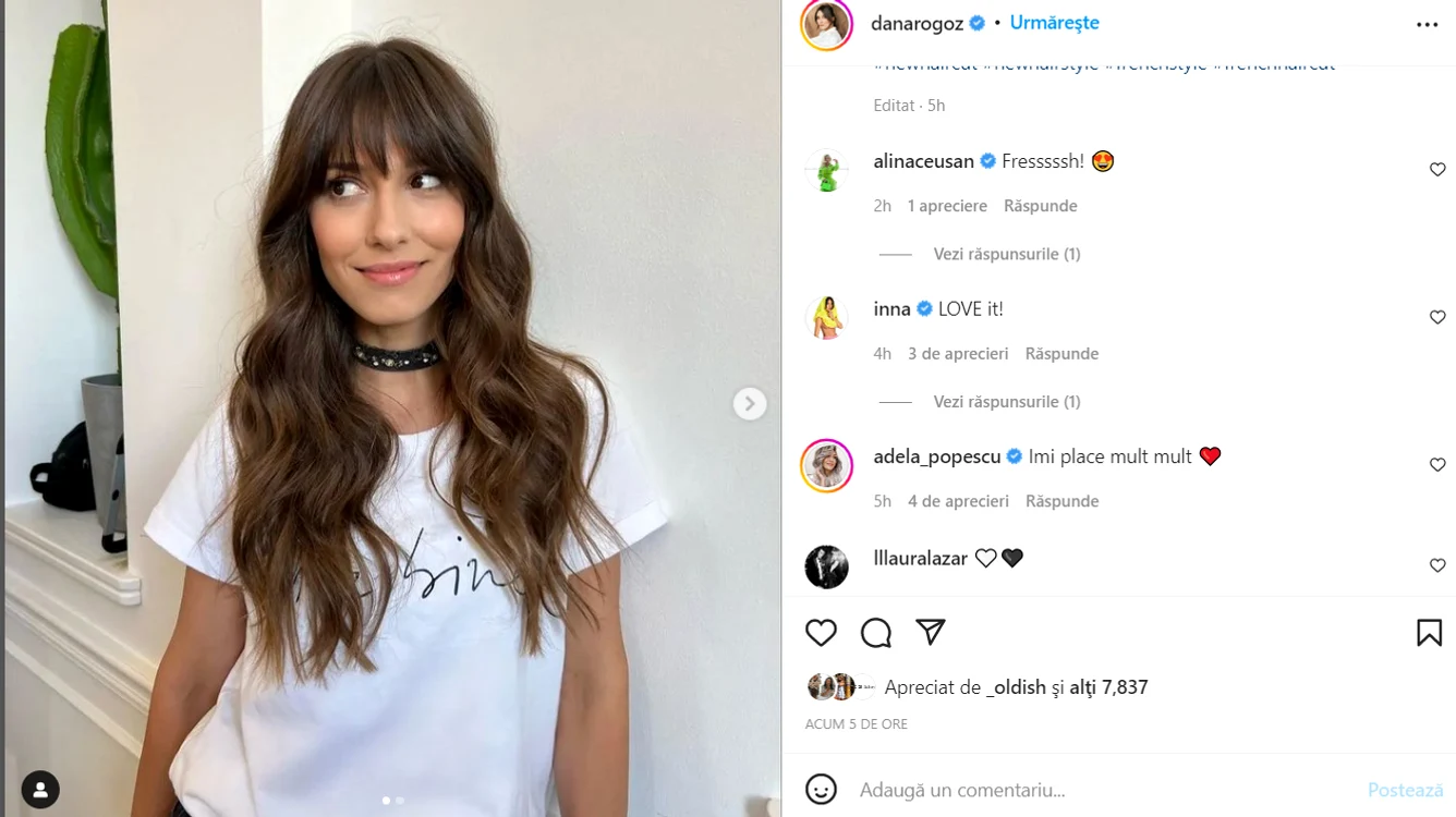Adela Popescu, Inna și Alina Ceușan au complimentat-o pe Dana Rogoz
