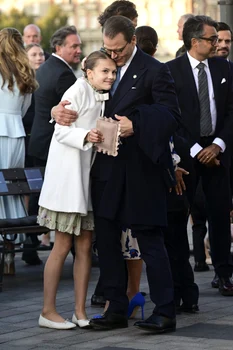 Prințesa Estelle și tatăl ei, Printul Daniel al Suediei