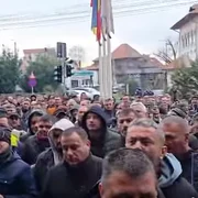 protest mineri  CE oltenia captura Gorj TV png