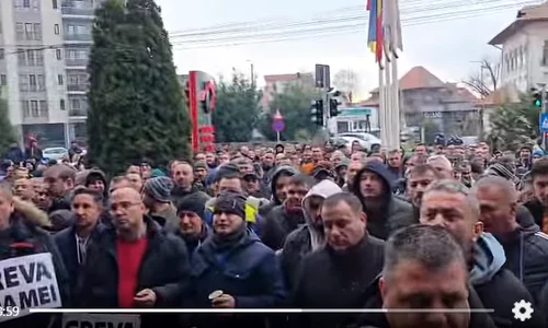 protest mineri  CE oltenia captura Gorj TV png