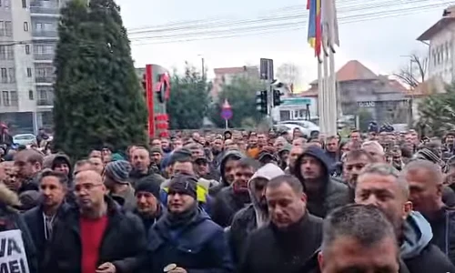 protest mineri  CE oltenia captura Gorj TV png