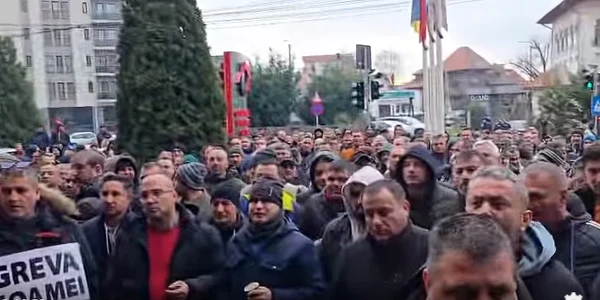 protest mineri  CE oltenia captura Gorj TV png