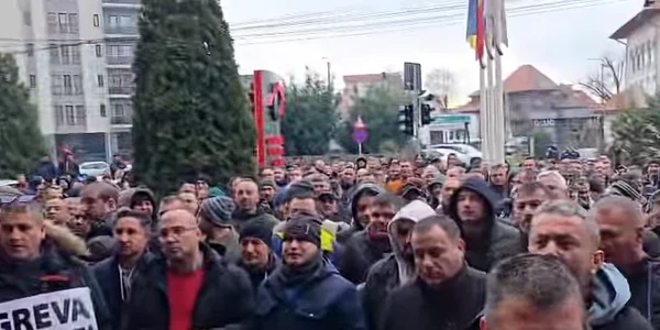 protest mineri  CE oltenia captura Gorj TV png