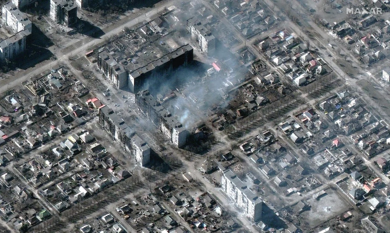 Mariupol 22 martie FOTO EPA-EFE/Maxar Technologies