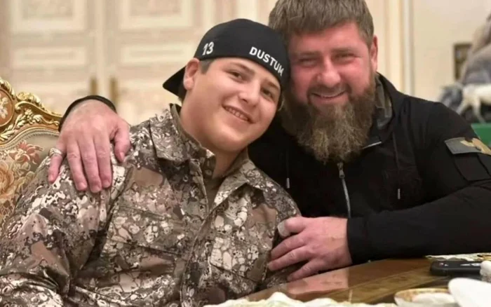 Ramzan Kadîrov și fiul său, Adam FOTO X