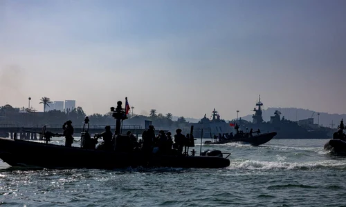 Ambarcațiunile cu motor Taiwan M109. FOTO Annabelle Chih Getty Images