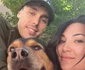 Louis și Marie Ducruet, împreună cu cățelul lor salvat din România, Pancake. FOTO: Instagram