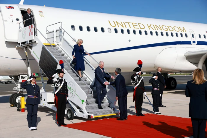 Regele Charles și Regina Camilla au ajuns la Roma pe 7 aprilie 2025, Profimedia (4) jpg