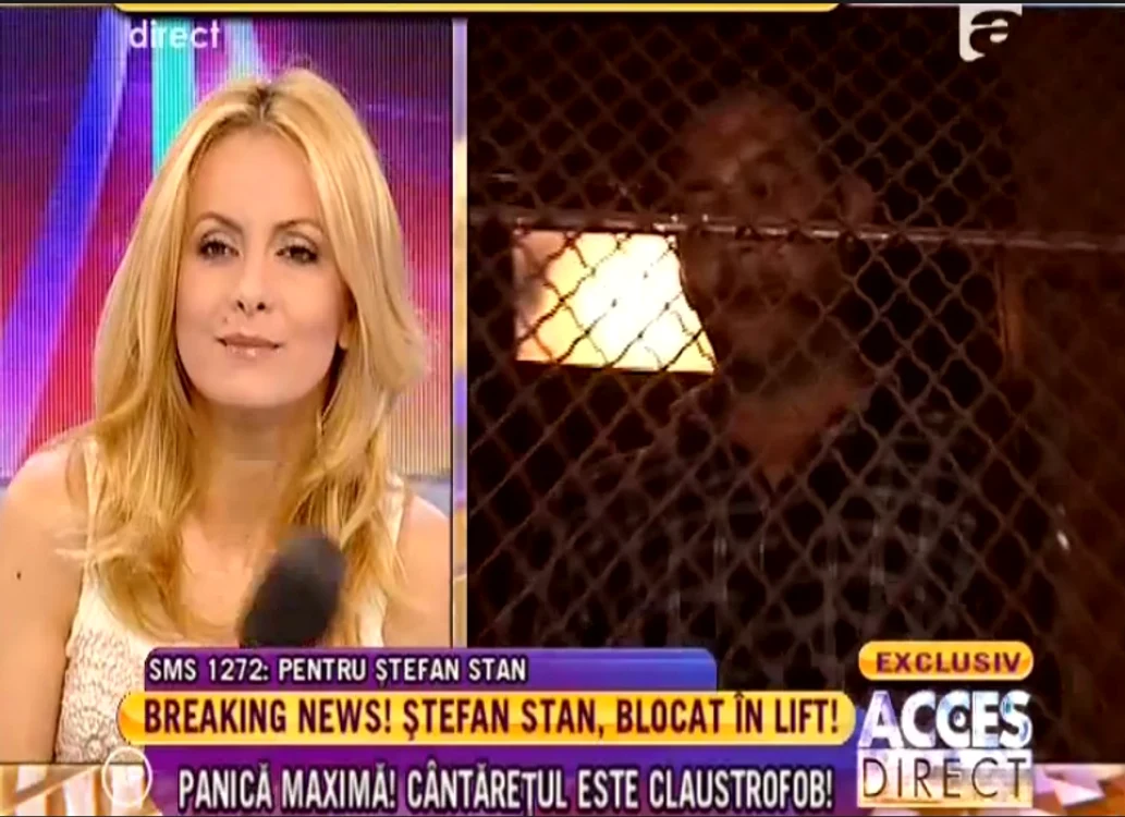 Peste 40 de minute a stat artistul blocat