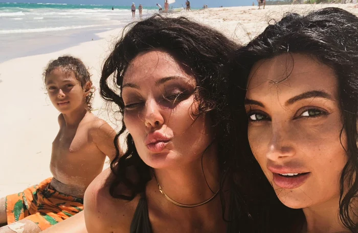 Claudia Pavel, Paula Pavel și Noah. Foto: arhivă personală