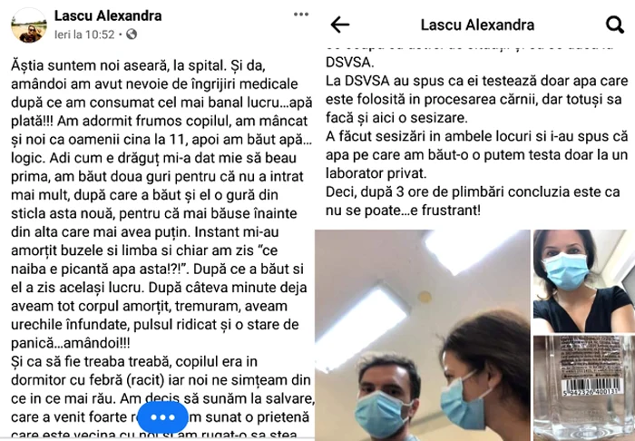 postare apa plata spital