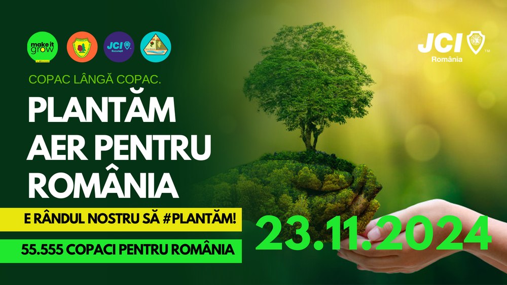 55.555 de copaci vor reda  aer proaspăt pentru plămânii românilor. Cum poți să fii parte din schimbare