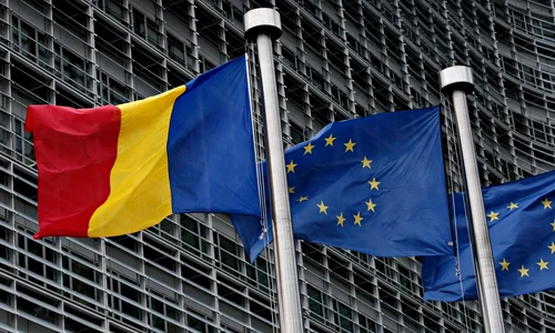 steag drapel romania uniunea europeana foto shutterstock